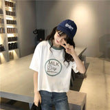 Y2k Tribal flame – Short Short Sleeved T Shirt For Female Students New Korean S