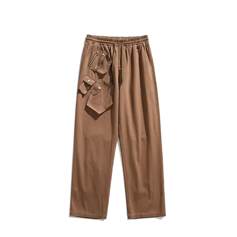 men streetwear fashion loose casual wide leg techwear cargo pants track trousers women harem trousers joggers sweatpants unique joggers style 955