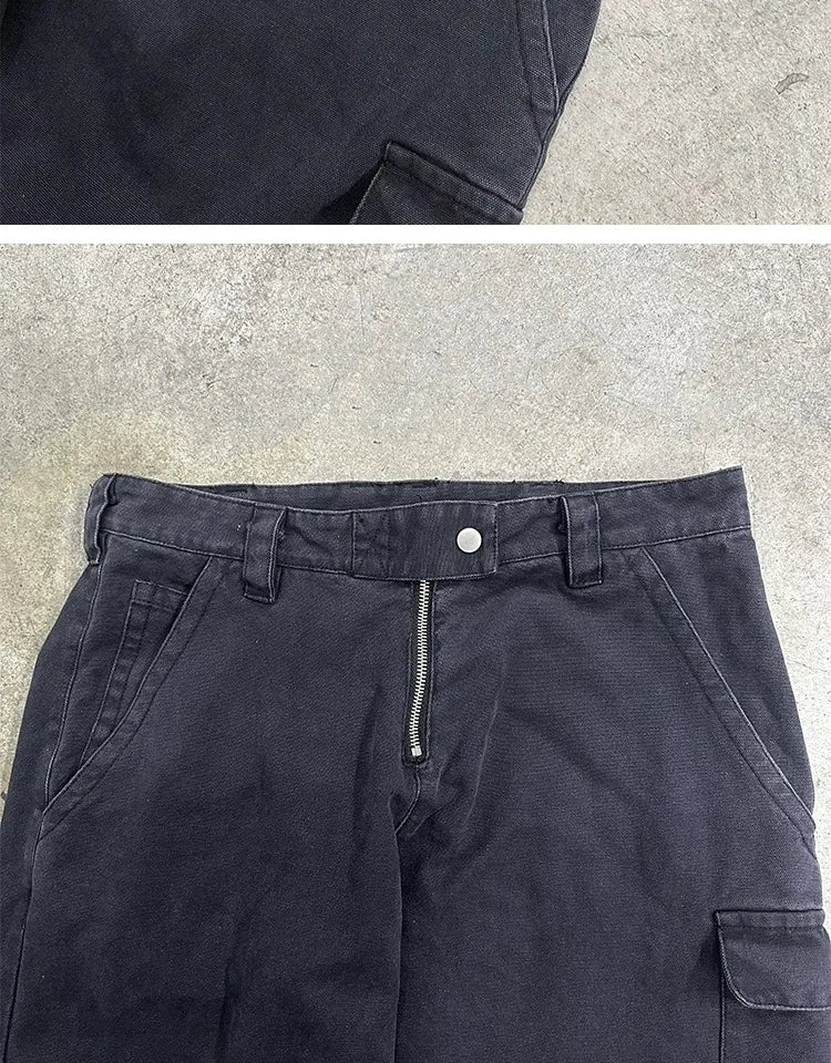 brand new anniversary zipper multi pocket fit straight pant jeans cotton denim pants comfort casual jeans size s m l xl u51 denim street jeans