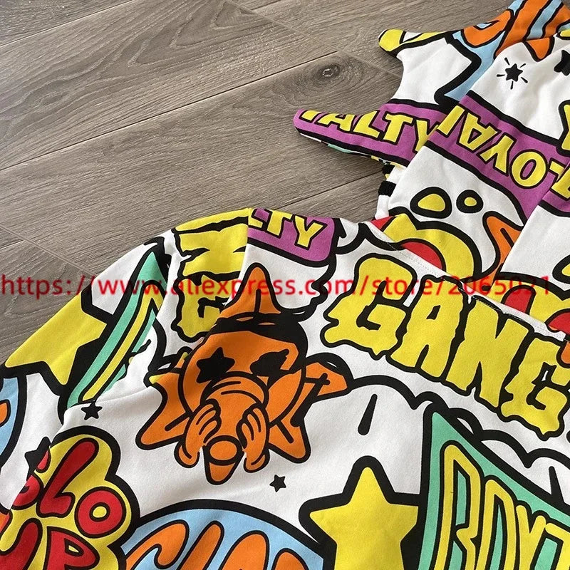 Towel Embroidered Cartoon Camouflage Glo Gang The Glory Full Zip Hoodi