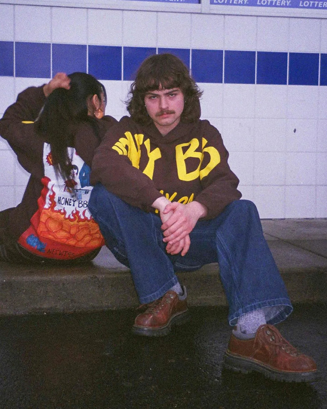 Y2k Pullover Print Pattern Long Sleeved Hoodie Hoodie Clothing Vintage Street Rap Trend Wear High Street