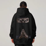 Funny Anime Ninja Mudra Graphic Printed Hoodies For Men Hip Hop Streetwear Pullovers Hooded Sweatshirts Y2K Goth Fashion