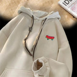 Autumn Kawaii Skateboard Graphic Hoody Mens New In Cotton Fleece Retro