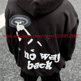 2024 Autumn Winter New Vintage Velvet Hoodie Long Sleeve American Heav