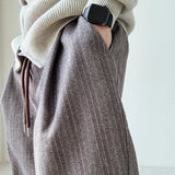 mens pants thick woolen casual pants autumn streetwear fashion personality versatile trend comfort wide leg pants mens clothing unique default style 177