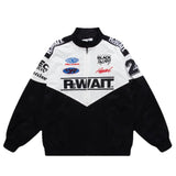 hip hop streetwear racing jacket coat men letter embroidery harajuku cotton casual spring outwear black fashion photo stylish - variant style 9b4f28 for streetwear fashion