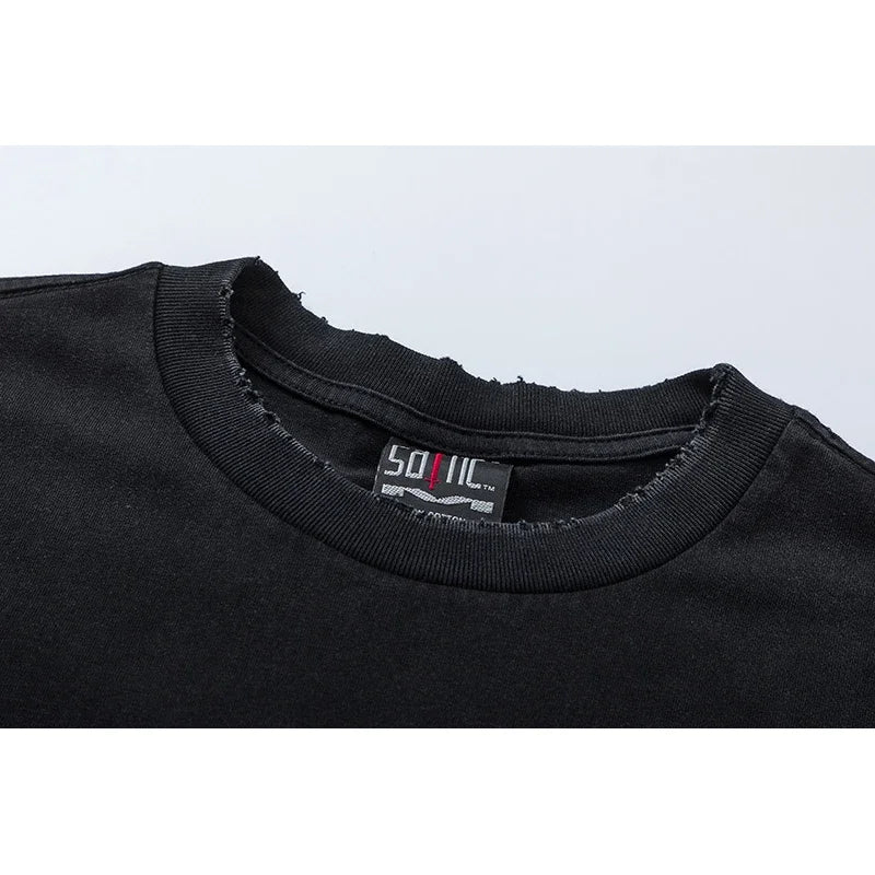 Gothic Streetwear – High Quality Saint Cotton T Shirt Mens And Womens Casual Sho – Urban Streetwear for Men & Women