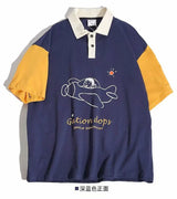 Harajuku Melting smiley – 2024 Summer New Trendy Men And Women Polo Short Sleeved Coup