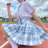 Jk Uniforms Gyaru School Uniform for Girl Student Pleated Skirt Uniform Set Women Short Sleeve Bow Tie Seifuku Japanese Style
