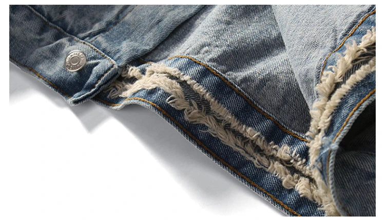 back wing embroidery denim jacket coat mens fashion hip hop harajuku jean coats outerwear casual streetwear jeans baggy jacke - variant style f479ac for streetwear fashion