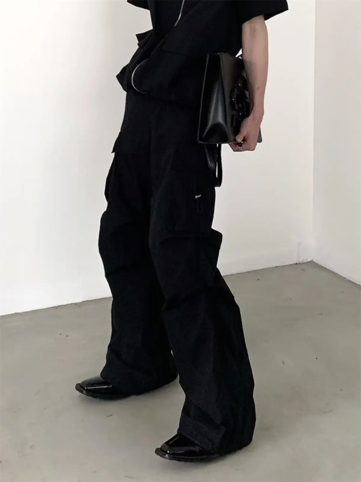 summer sleeveless set men women multi pocket hooded vest jogging cargo pant spring loose casual zipper two piece suit street unique cargo style 448
