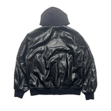 Minimalist bomber hooded quilted graffiti high fashion