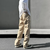 fashion casual hip hop joggers side button trousers elastic waist drawstring track sweatpants new cargo streetwear mens pants unique joggers style 4764