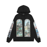 24Ss Autumn And Winter Who Decides War Hoodies Vintage City Cartoon Pr