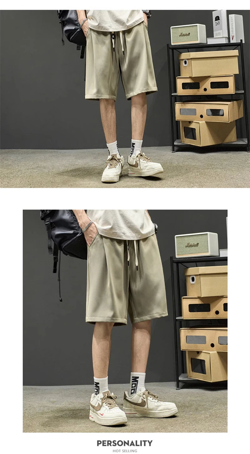 summer mens baggy casual shorts 2024 new y2k streetwear sweat short pants male sports fitness breathable basketball bermuda unique shorts style 3475