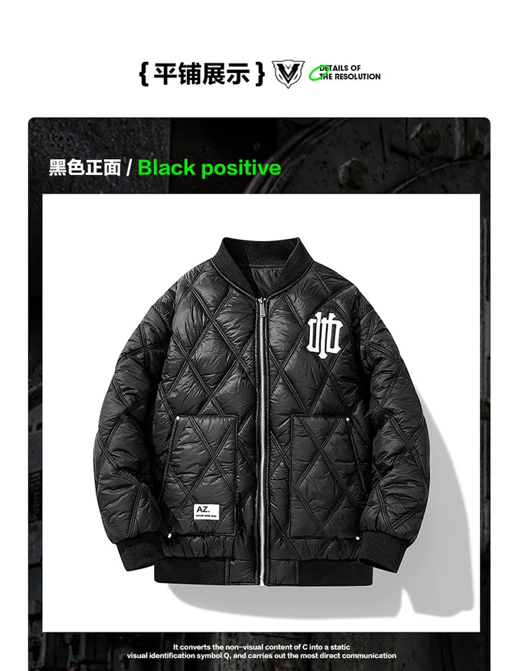 Winter men's cotton jacket stand-up collar baseball jacket men's cotton jacket