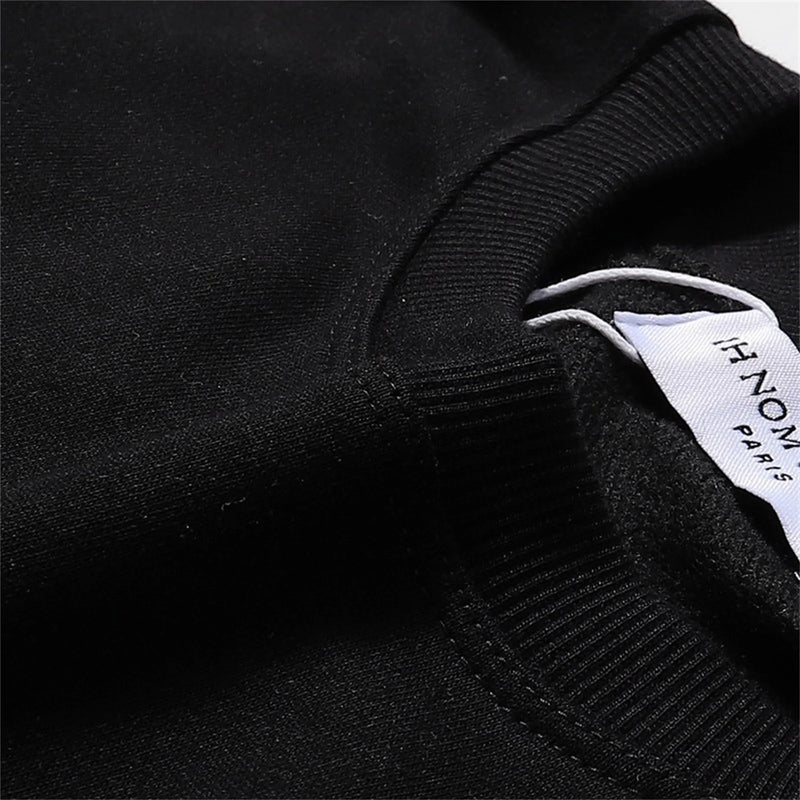 New 242SS Portrait Print High-Street Full Cotton Quality Heavyweight Casual Loose Pullover Long Sleeve Sweatshirt Tops For Men