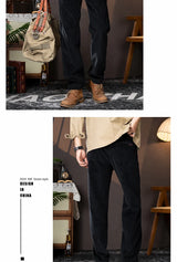 men american retro casual pure cotton corduroy pants japanese streetwear amikaji fashion straight cargo pant trouser unique cargo style 2000