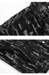 irregular scratched ripped holes denim jackets 2023 fashion turn down collar mens jean outerwear casual streetwear jeans nan  - variant style a528f0 for streetwear fashion