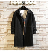 fit material hop men-long-jean-jacket-winter-men-women-trend-big-pockets-turn-down-collar-trenchcoat-outerwear-fashion-black-loose-denim-coats streetwear quality print style urban style 2b20d3 essential high image design premium everyday unisex casual wear oversized graphic hip - fashion streetwear design ID c035a