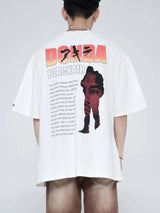 Harajuku Oversized Shirt – Hip Hop Streetwear T Shirt Mens Vintage Poster Graphic Print – Modern Streetwear for Everyone