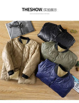 American winter new men and women street trend personalized thick jacket couple simple loose retro casual top harajuku y2k
