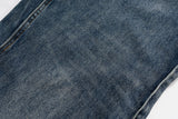 mens blue baggy jeans irregular patchwork streetwear hip hop loose jeans trousers male luxury designer denim pants unique jeans style 385