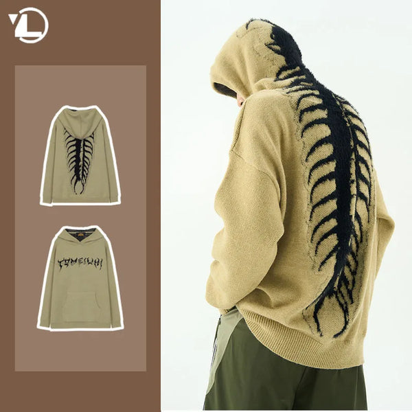 urban unisex flame hoodie, unisex styling piece, oversized streetwear hoodie for men, urban techwear fashion