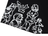 Skatercore Aesthetic print tee – 2023 Harajuku Cartoon Girl Cat Japanese Kanji Graphic T Shir