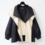 Waist Mid Length Windbreaker 2024 New Korean Style New High End Womens