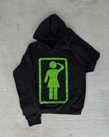 American Trendy Pattern Letter Oversize Hoodie Womens Y2K Street Hip H