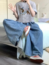 Y2k Graphic tee – New Pure Cotton Gray Korean Niche Short Sleeved T Shirt For