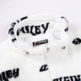 Abcvan Snaki 2023 New High Quality Smiling Face Rabbit Hair Cotton Coat Men's and Women's Coat