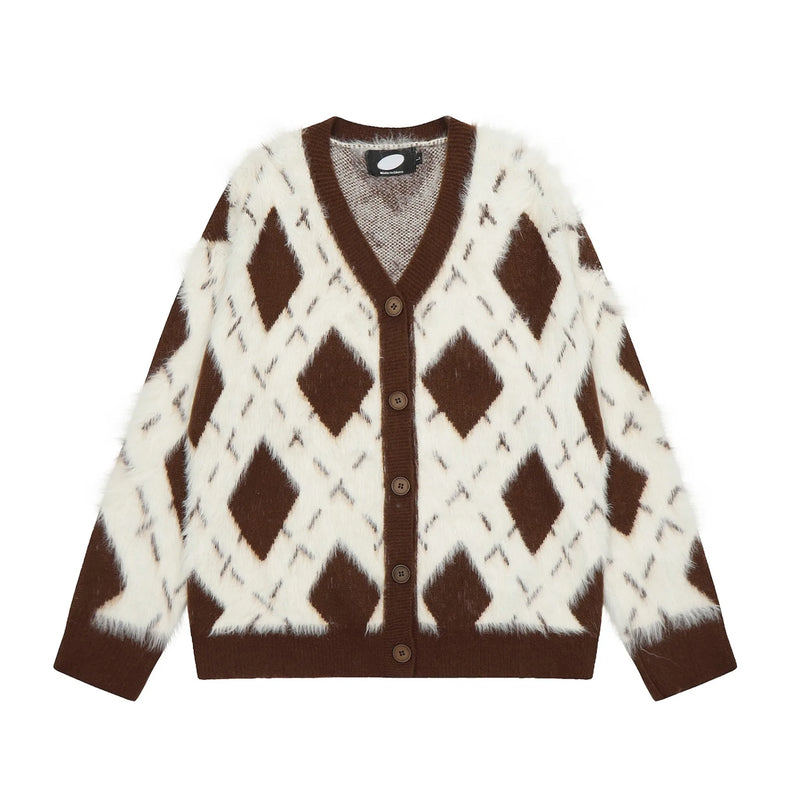 oversized knit pullover, fall/winter fashion, soft knit pullover with flame design, y2k fashion statement