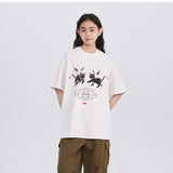Gothic Anime panel – American Devil Kitten Print T Shirt Men Summer New Retro Har