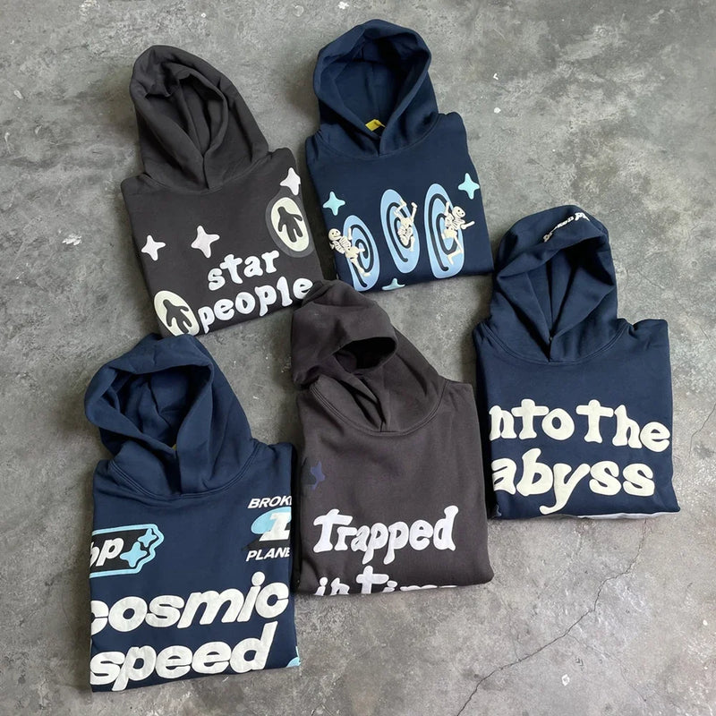 Retro Oversized Sportswear Fashionable Luxury Brand Revived King Print