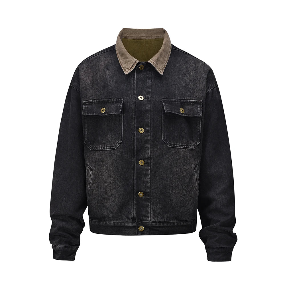 Coat new urban washed jacket graffiti