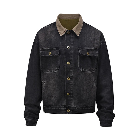 Coat new urban washed jacket graffiti