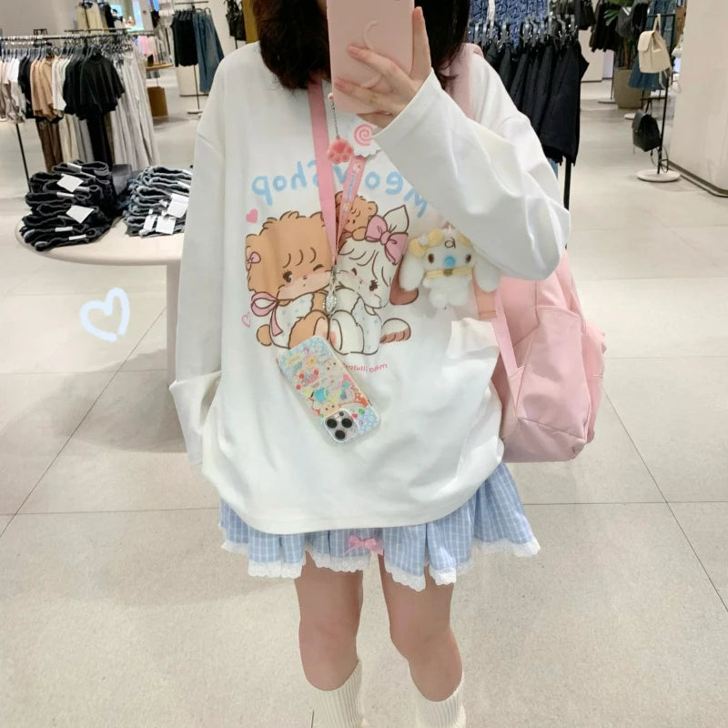 Kawaii Lolita Blue Plaid Mini Skirt Women Harajuku Y2k Aesthetic Bow Short Skirts Japanese Preppy Style Pleated Fairy Skirt 2024