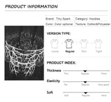 2023 Hip Hop Streetwear Hoodie Sweatshirt Washed Retro Graphic Lightni