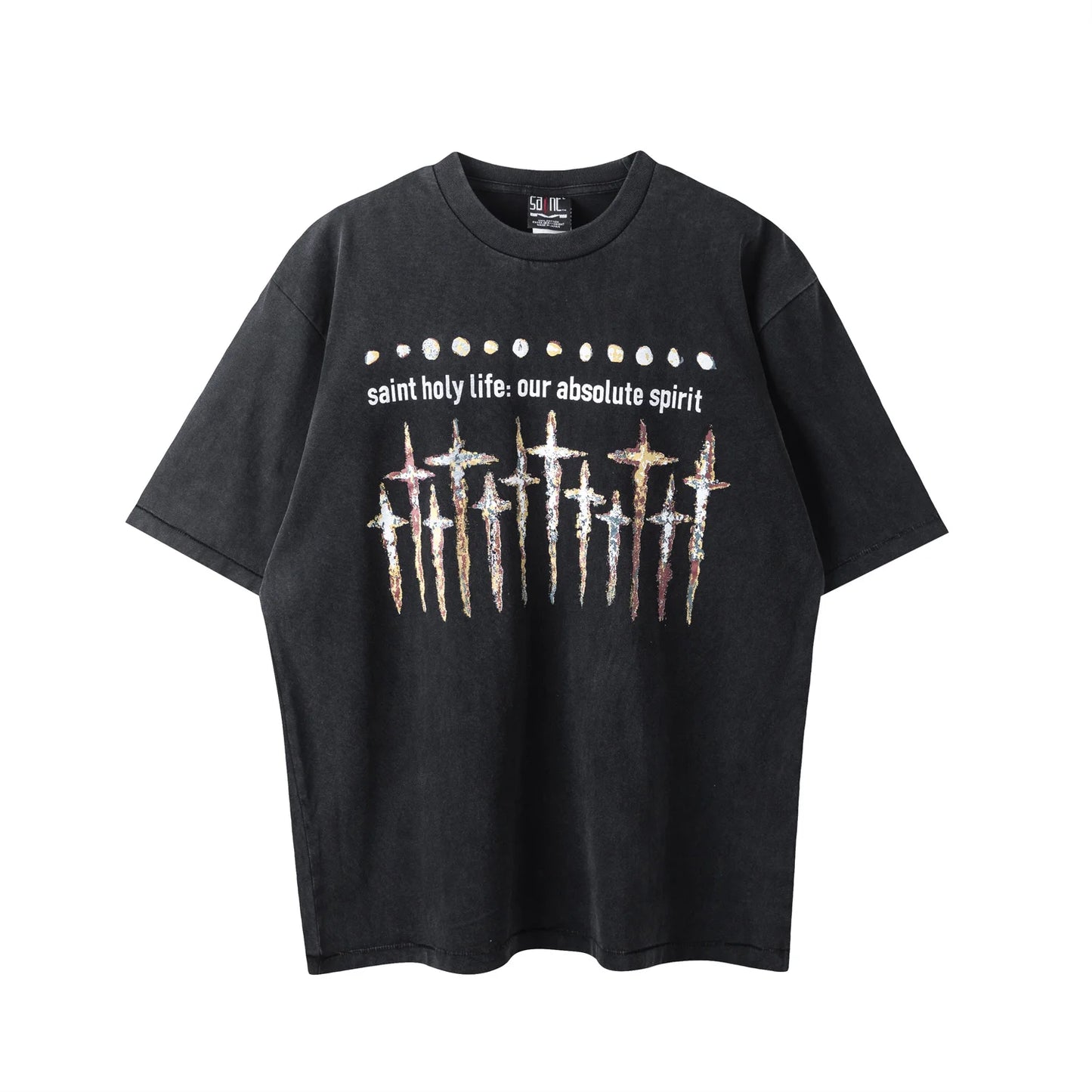 sadcore streetwear top featuring summer retro vintage fashion washed distressed high street t shirt tops