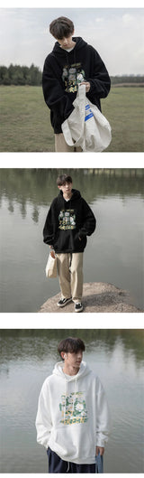 New Floral Oil Painting Art Print Pullover Hoodies Men And Women Casua