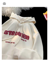 2024 New Letter Printed Hoodies For Men and Women Autumn Y2K Streetwear Hooded Sweatshirts Fleece Vintage Fashion Pocket Hoody