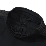 black new sweatpants pants men woman zipper drawstring embroidery side edge weaving stripe straight cylinder trousers relaxed fit joggers