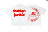 Vaporwave Chrome logo – Y2K Streetwear Gothic Straw Letters Oversized Printed T Shir