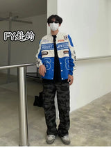 Leather Panel Streetwear Jacket Daily Fit Staple