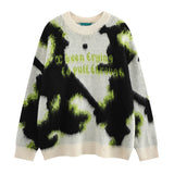 y2k contrast color knitted sweater unisex harajuku sweater casual warm o neck pullover streetwear loose sweaters jumper knitwear - bold artwork streetwear hoodie, oversized streetwear hoodie, trendy hip hop fashion hoodie