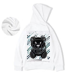 Meteor Bear Graphic Hoodies Oversized Men's Streetwear Hooded Sweatshirt
