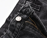 retro washed denim mens jeans pants fashion graffiti patchwork loose biker black jeans streetwear hip hop casual straight pants unique jeans style 5260