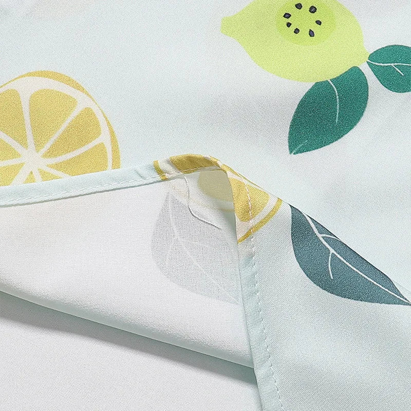 Hawaiian Beach Style Casual Clothes Loose Tops Fruit Print Refreshing Feeling Summer Short Sleeve